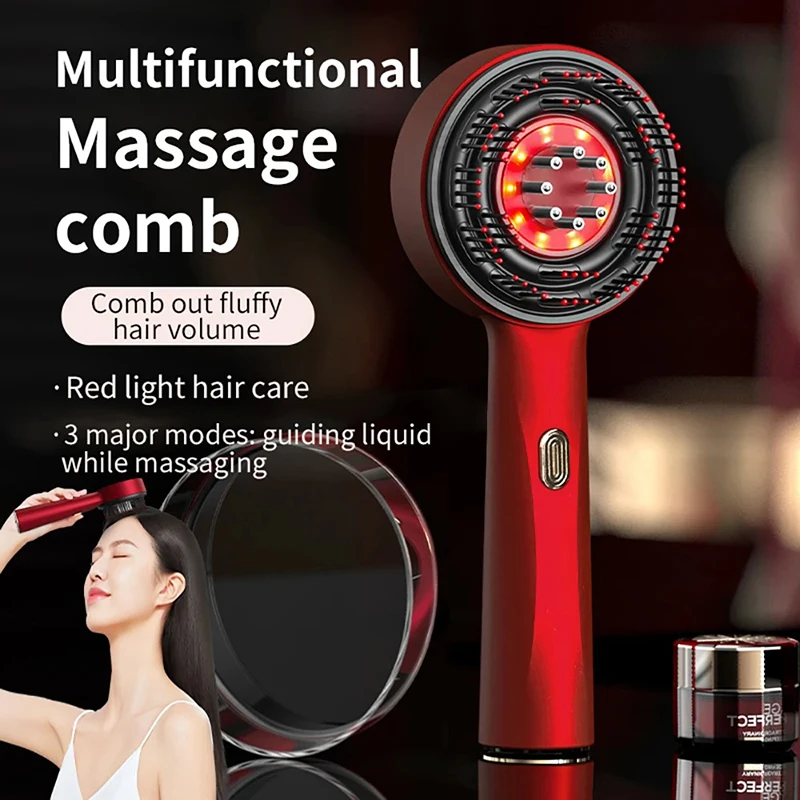 Hair Care Growth - Escova de Massagem Elétrica Vibratória para