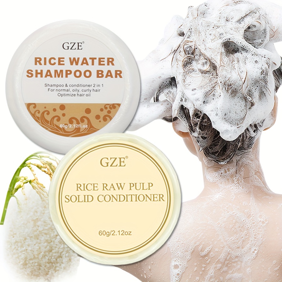 Hair Care Treatment - Gze arroz água shampoo barra sabão