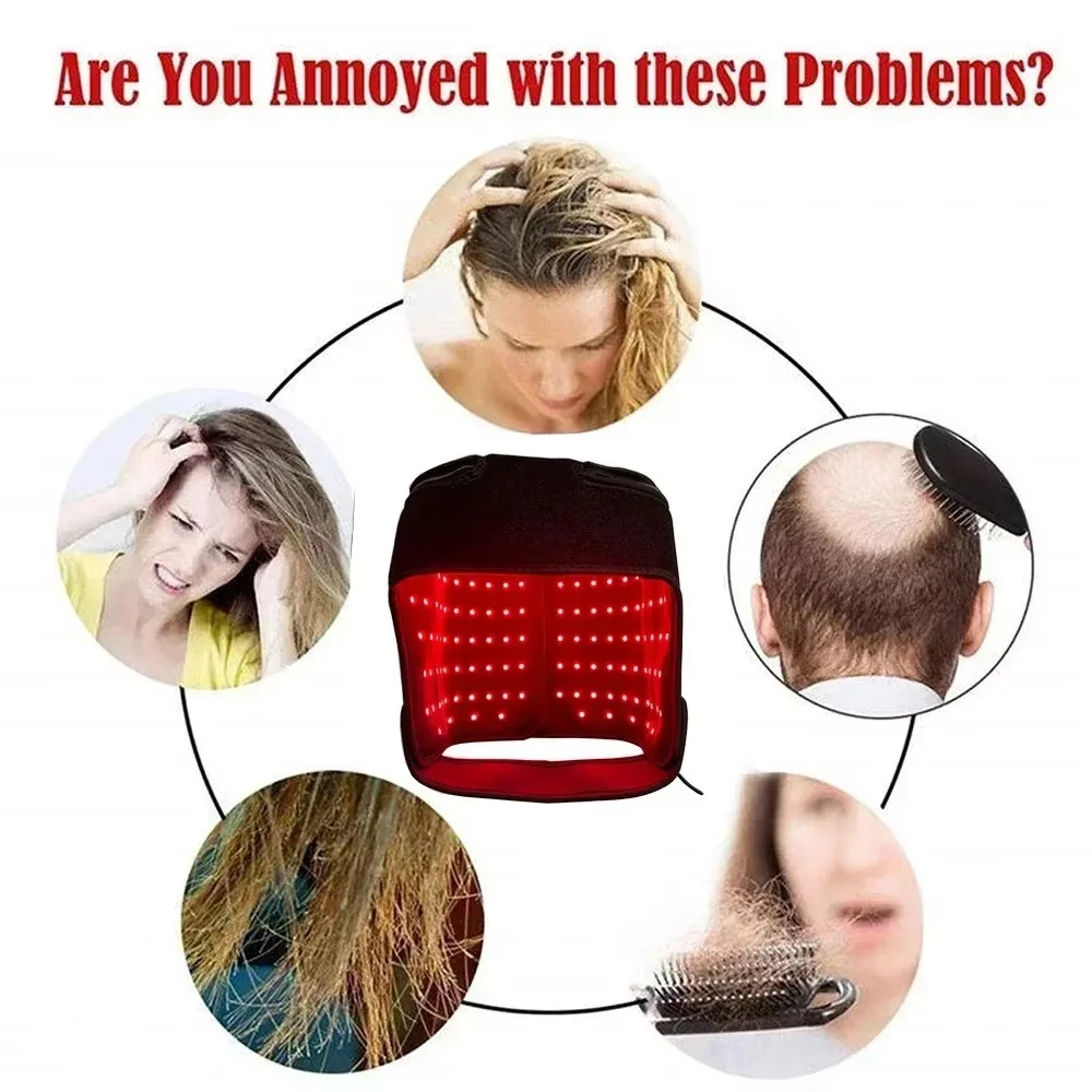 Chapéu de terapia de luz verme - Hair Care Routine avaliação e preço