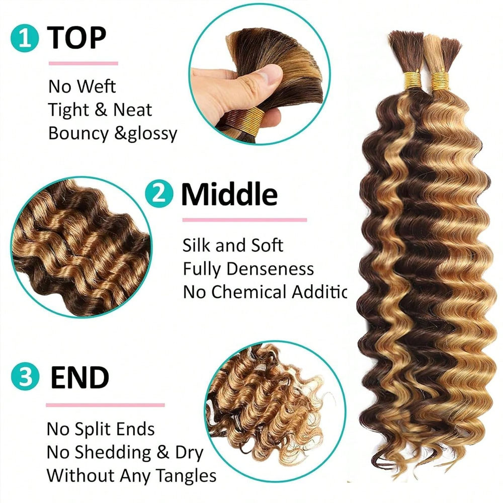 Cabelo Humano para Tranças 18  - Hair Care Wavy Hair avaliação e preço