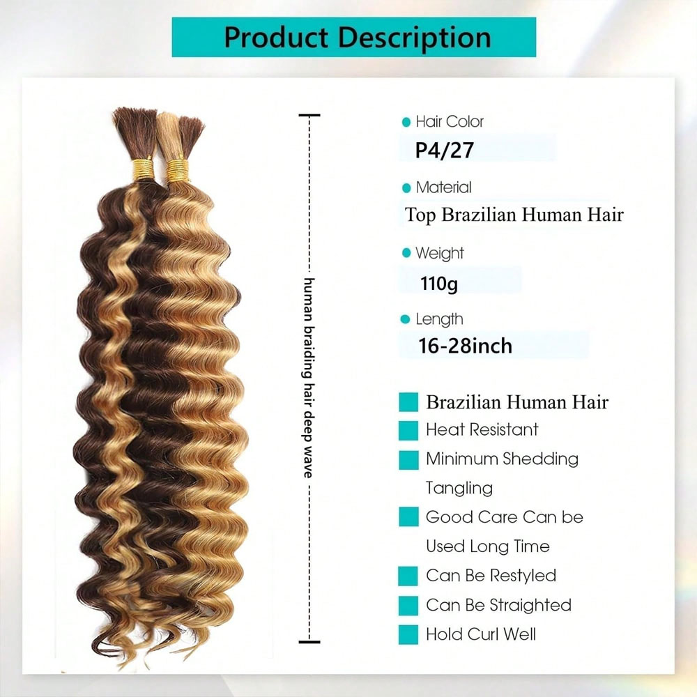Cabelo Humano para Tranças 18  - Hair Care Wavy Hair avaliação e preço