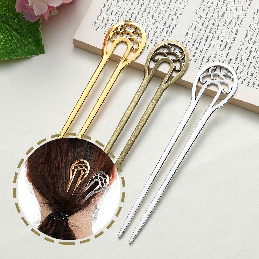 U-Shaped Hair Stick Hairpin, D - Hair Care Wavy Hair avaliação e preço